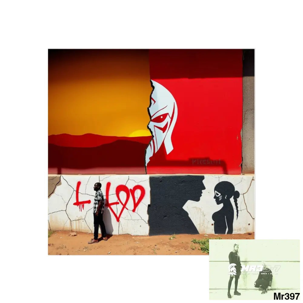 Kenya 2015 no 8 Banksy inspired Fine Art Posters 30″ x 30″ / Matte Poster