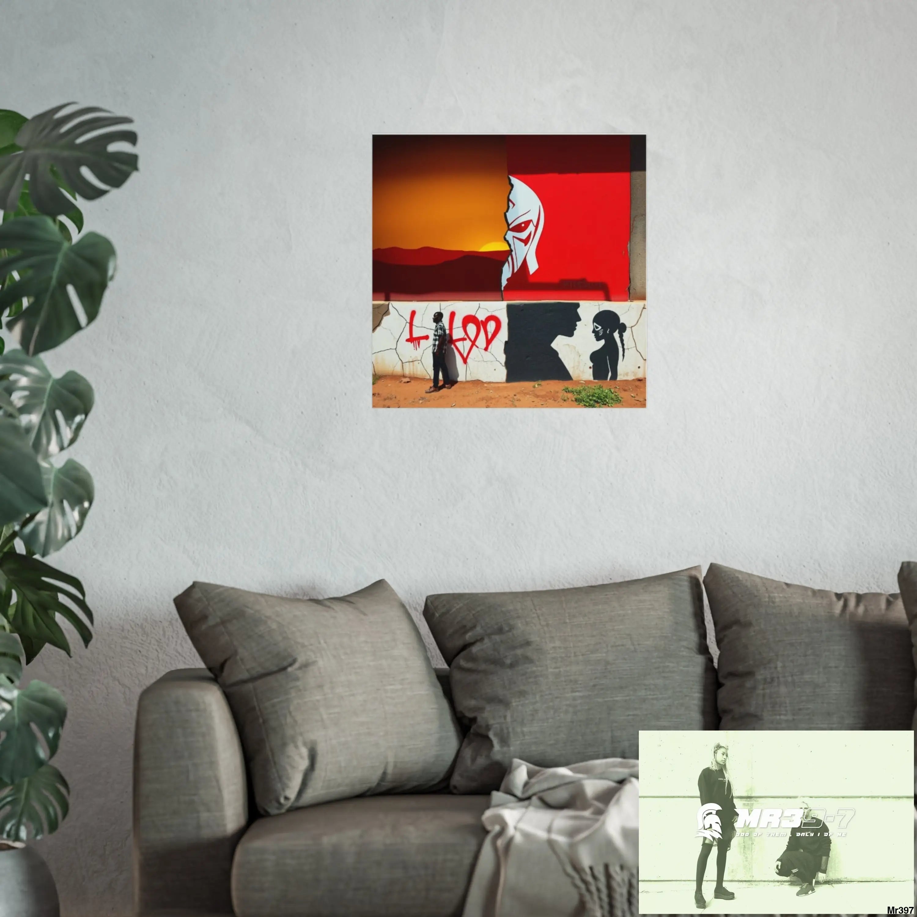 Kenya 2015 no 8 Banksy inspired Fine Art Posters Poster