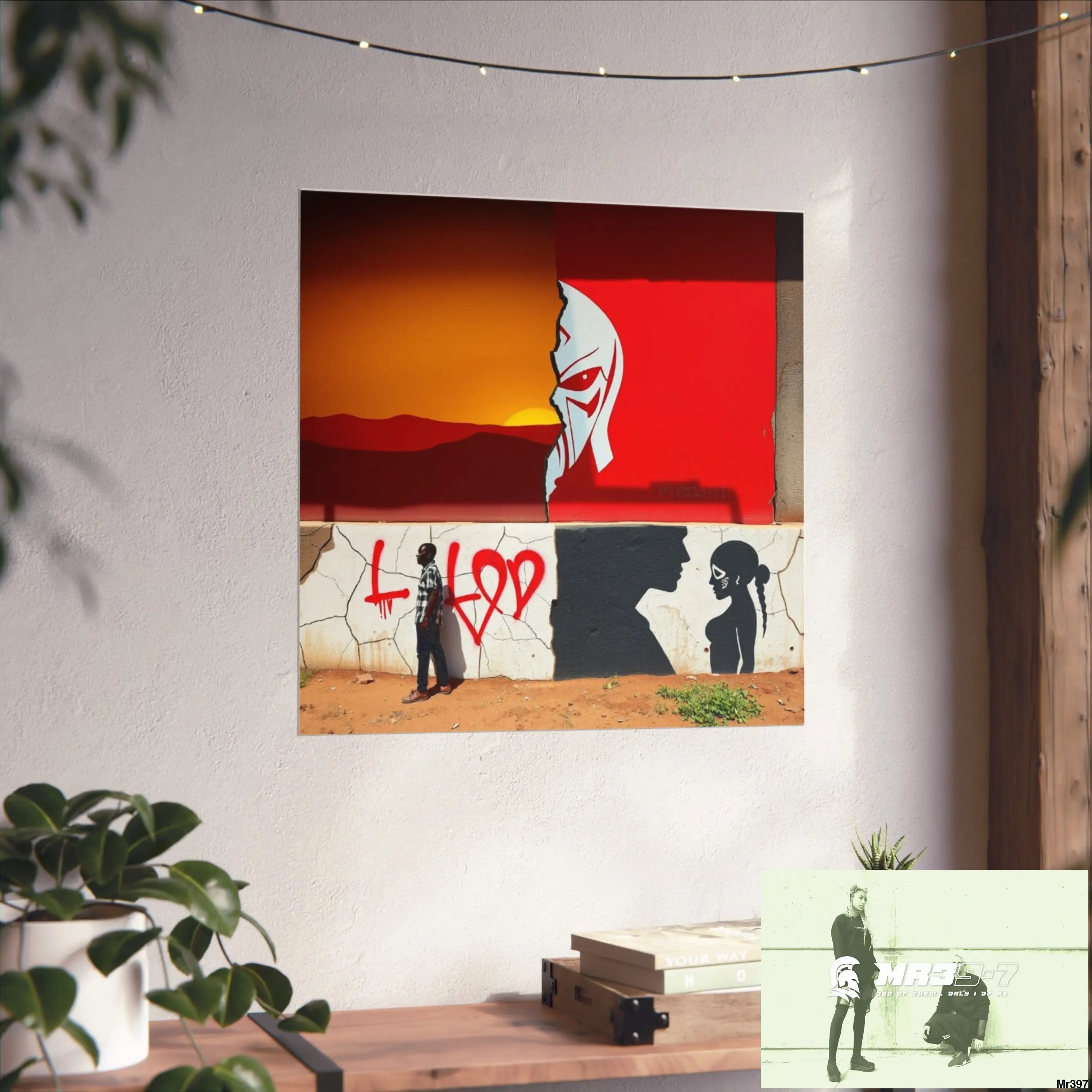 Kenya 2015 no 8 Banksy inspired Fine Art Posters Poster