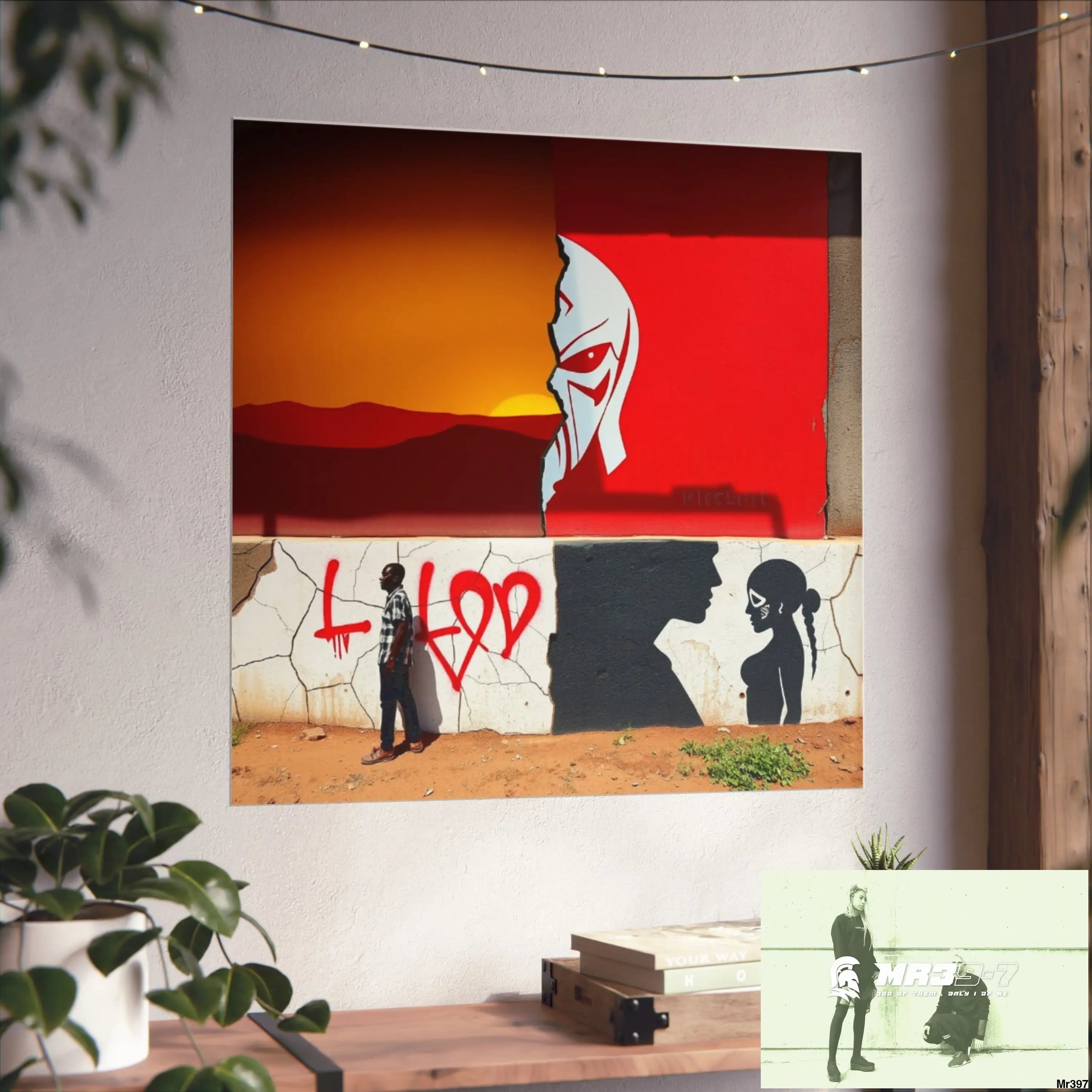 Kenya 2015 no 8 Banksy inspired Fine Art Posters Poster