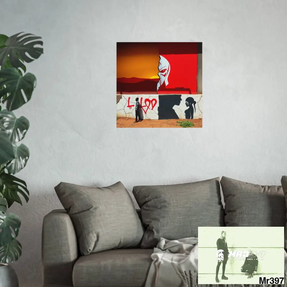 Kenya 2015 no 8 Banksy inspired Fine Art Posters Poster