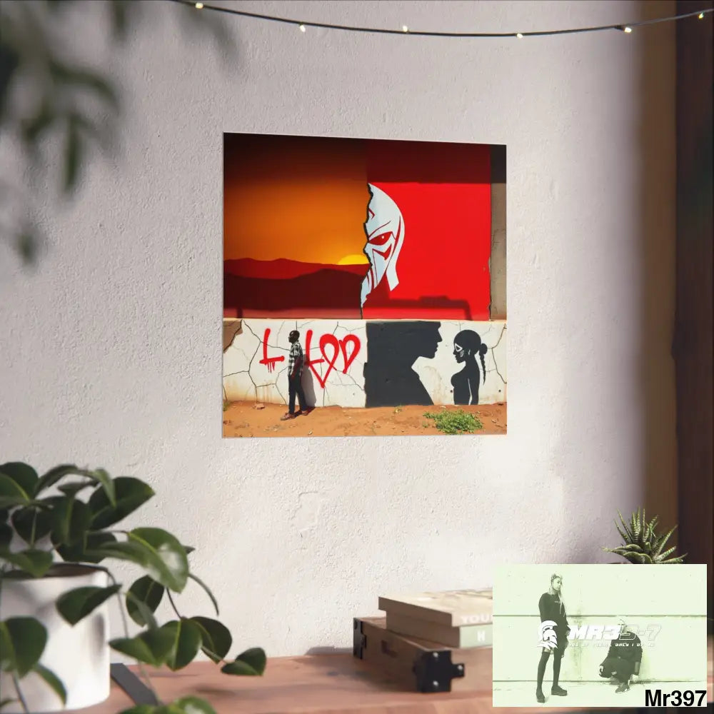 Kenya 2015 no 8 Banksy inspired Fine Art Posters Poster