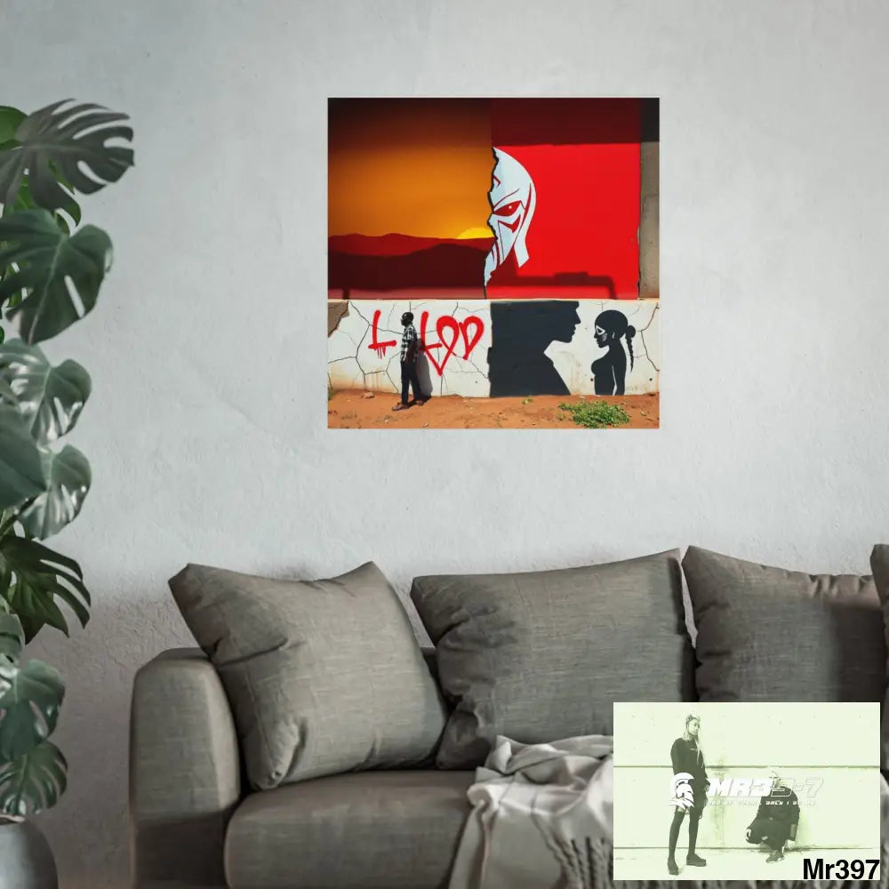 Kenya 2015 no 8 Banksy inspired Fine Art Posters Poster