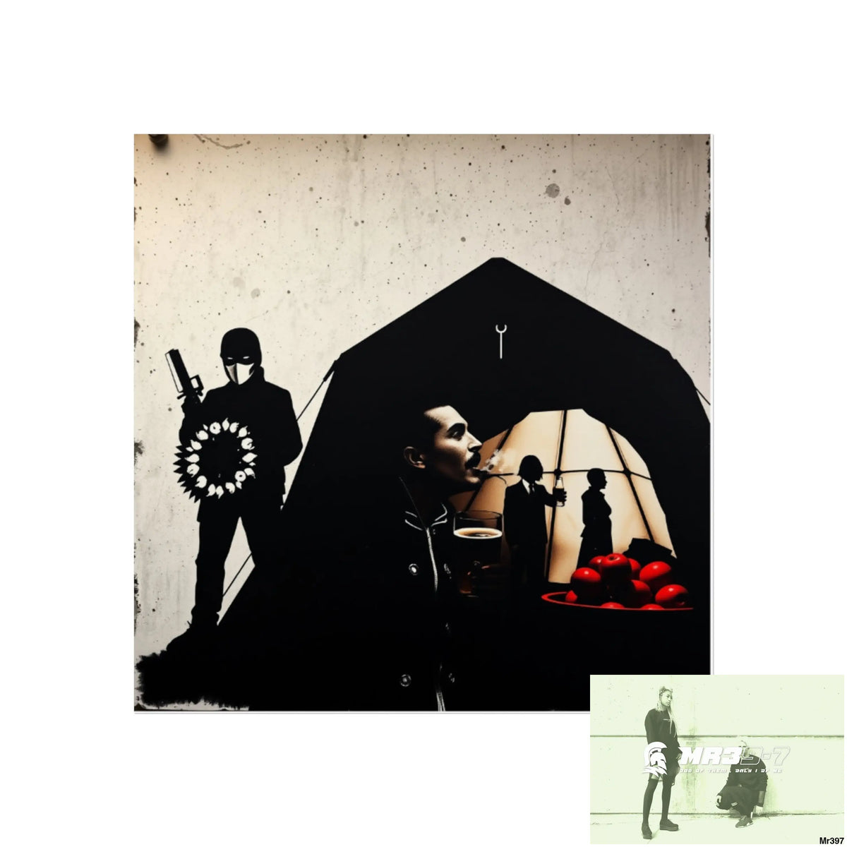 Kenya 2015 the last 12 days no 30 Banksy inspired Fine Art Posters 16″ x 16″ / Matte Poster