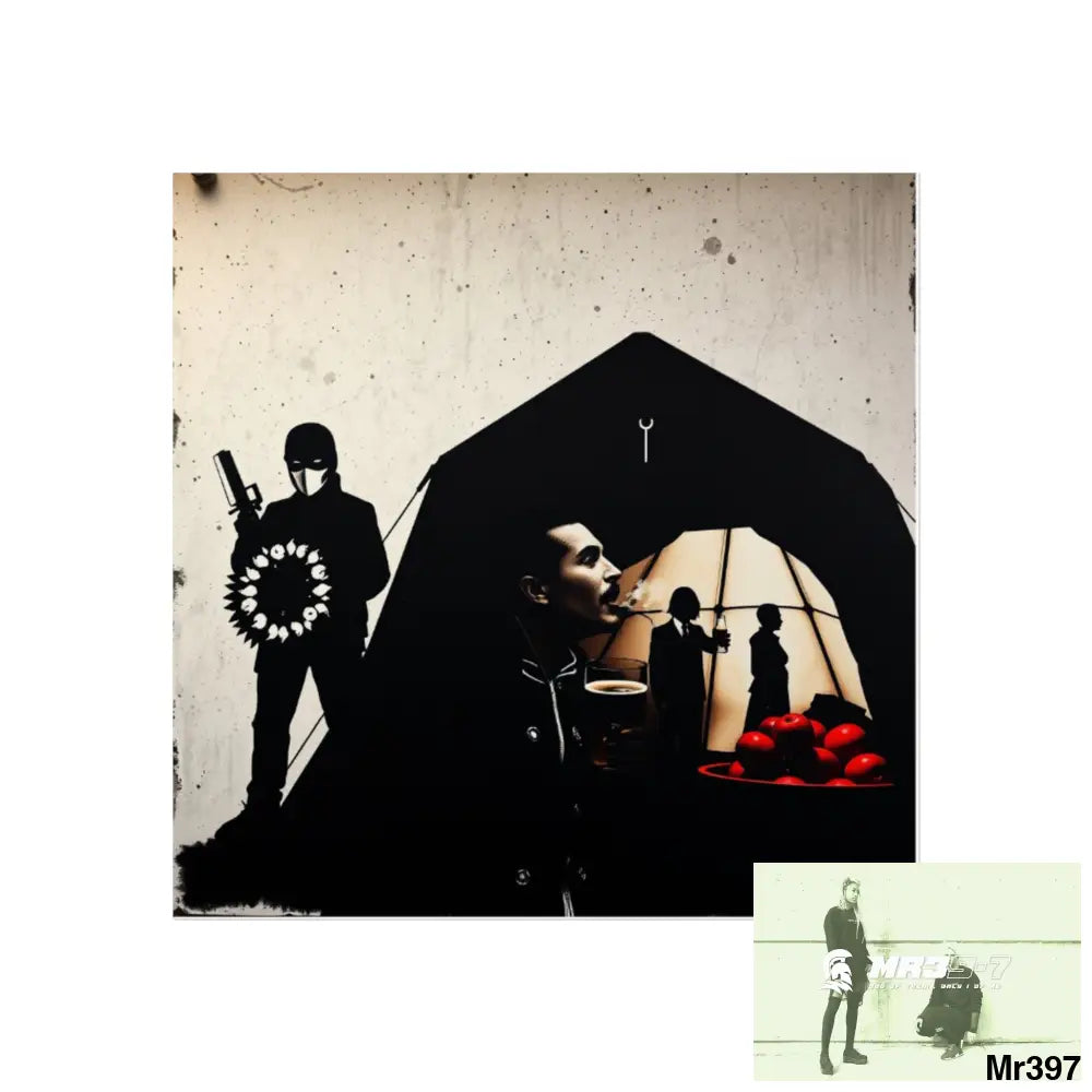 Kenya 2015 the last 12 days no 30 Banksy inspired Fine Art Posters 24″ x 24″ / Matte Poster