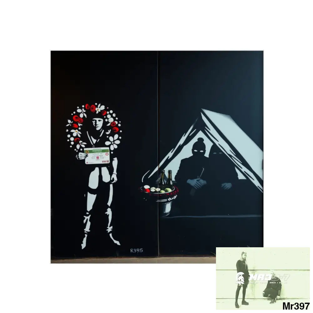 Kenya 2015 the last 12 days no 32 Banksy inspired Fine Art Posters 24″ x 24″ / Matte Poster