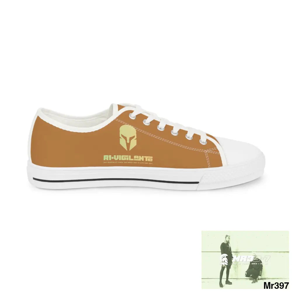 Light Brown A1-Vigilante Men’s Low Top Sneakers Shoes
