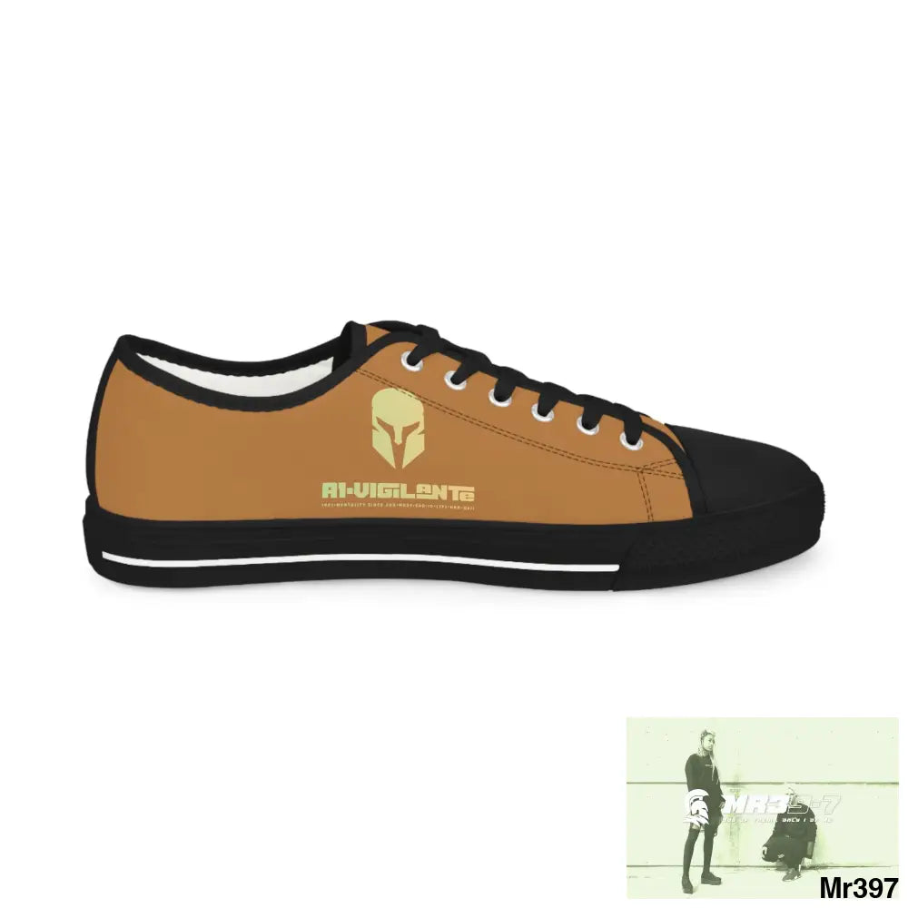 Light Brown A1-Vigilante Men’s Low Top Sneakers Shoes