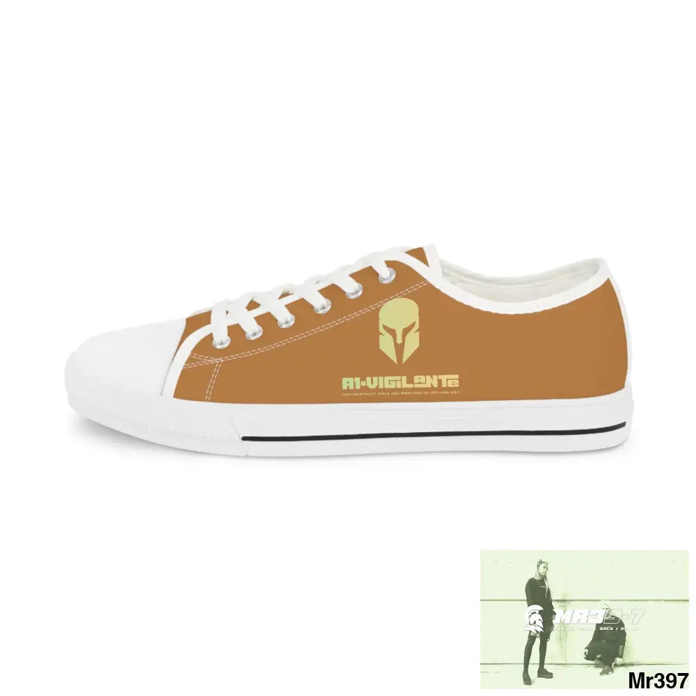 Light Brown A1-Vigilante Men’s Low Top Sneakers Shoes
