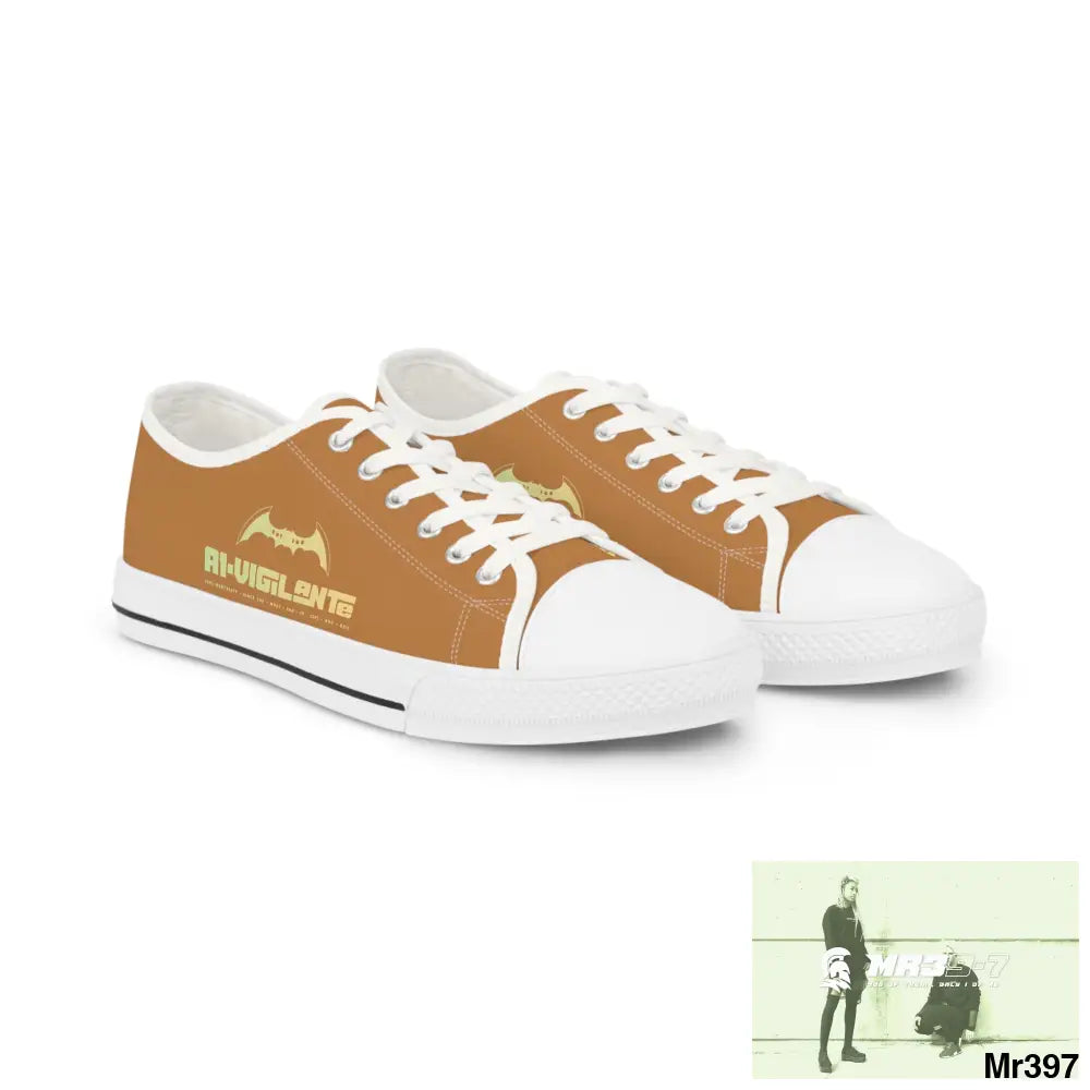 Light Brown A1-Vigilante Men’s Low Top Sneakers Shoes