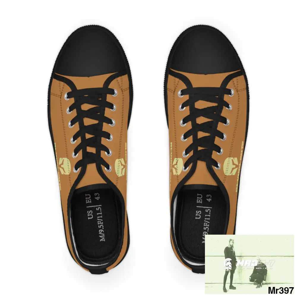 Light Brown A1-Vigilante Men’s Low Top Sneakers Shoes