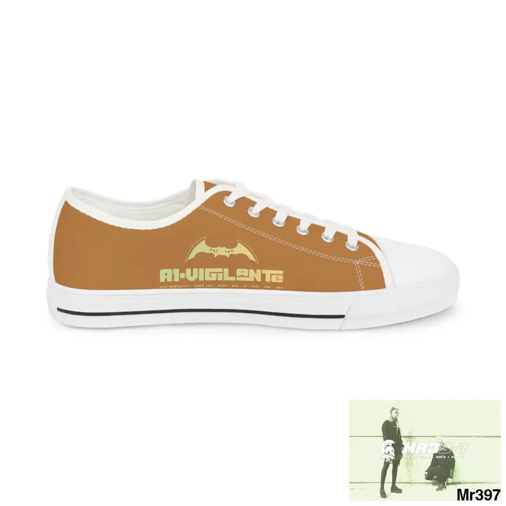 Light Brown A1-Vigilante Men’s Low Top Sneakers Shoes