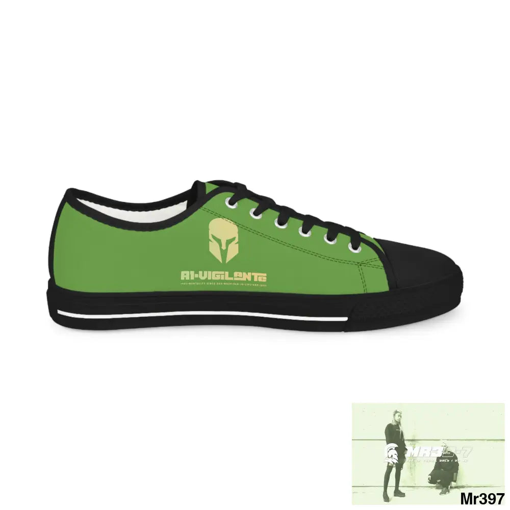 Light Green A1-Vigilante Men’s Low Top Sneakers Shoes