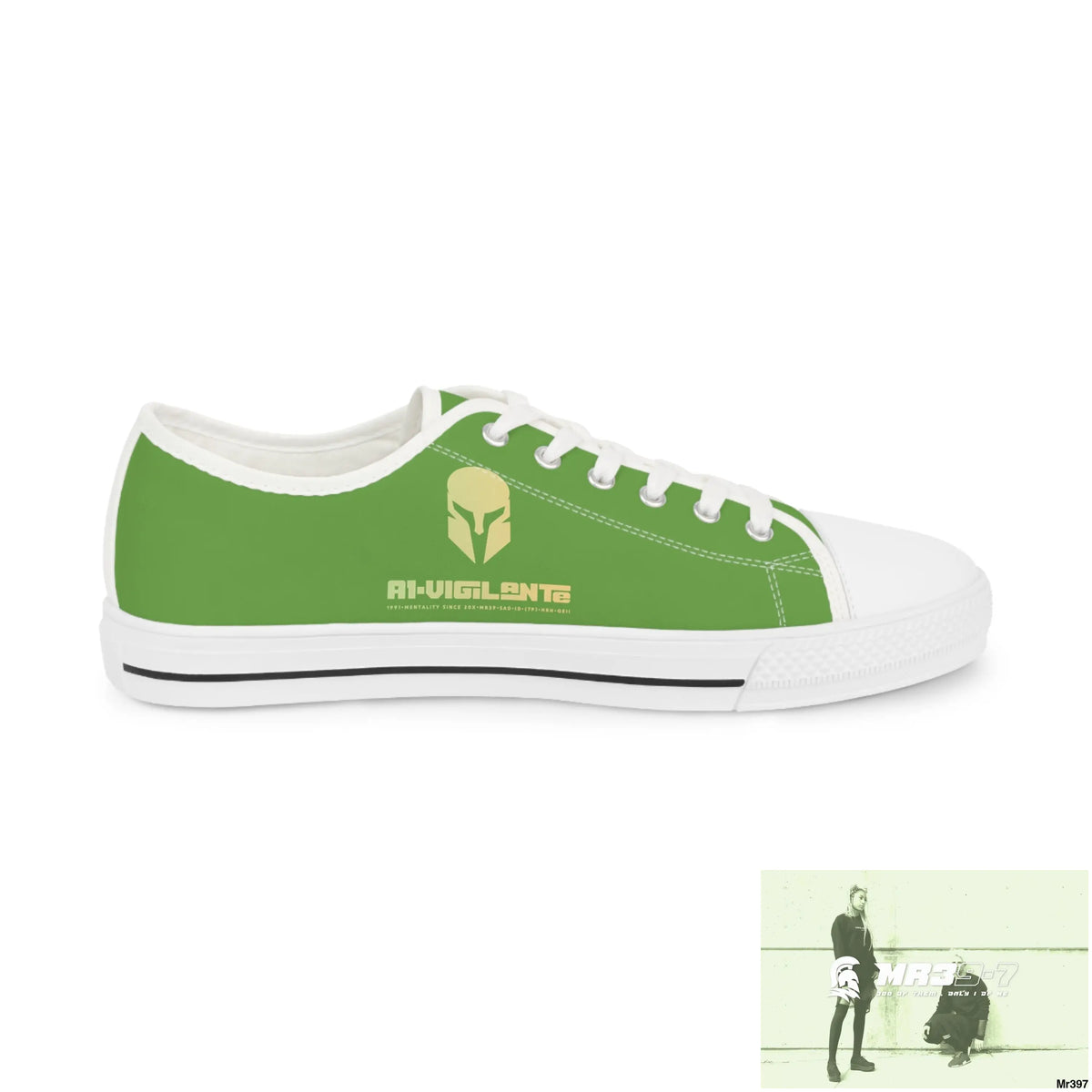 Light Green A1-Vigilante Men’s Low Top Sneakers Shoes