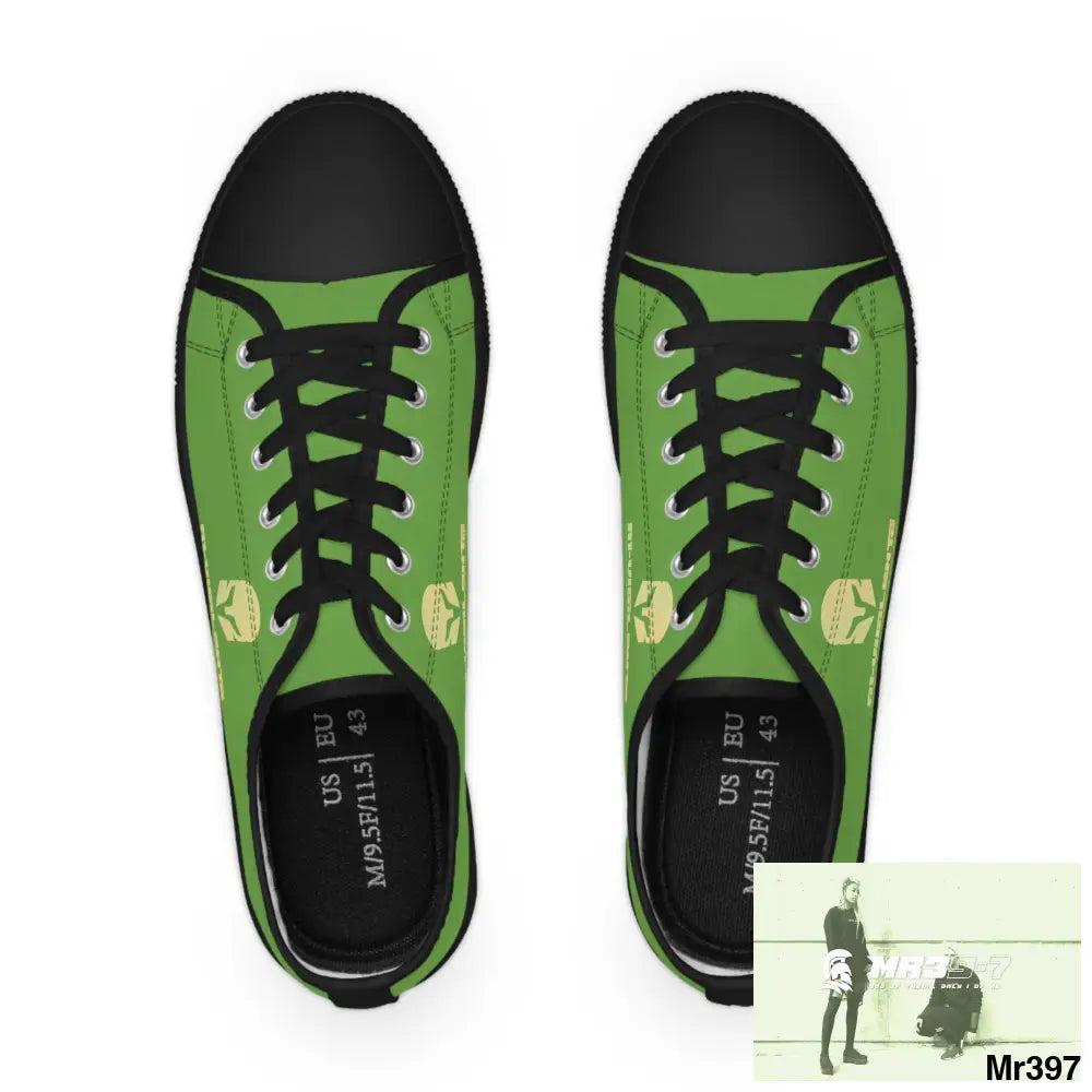 Light Green A1-Vigilante Men’s Low Top Sneakers Shoes