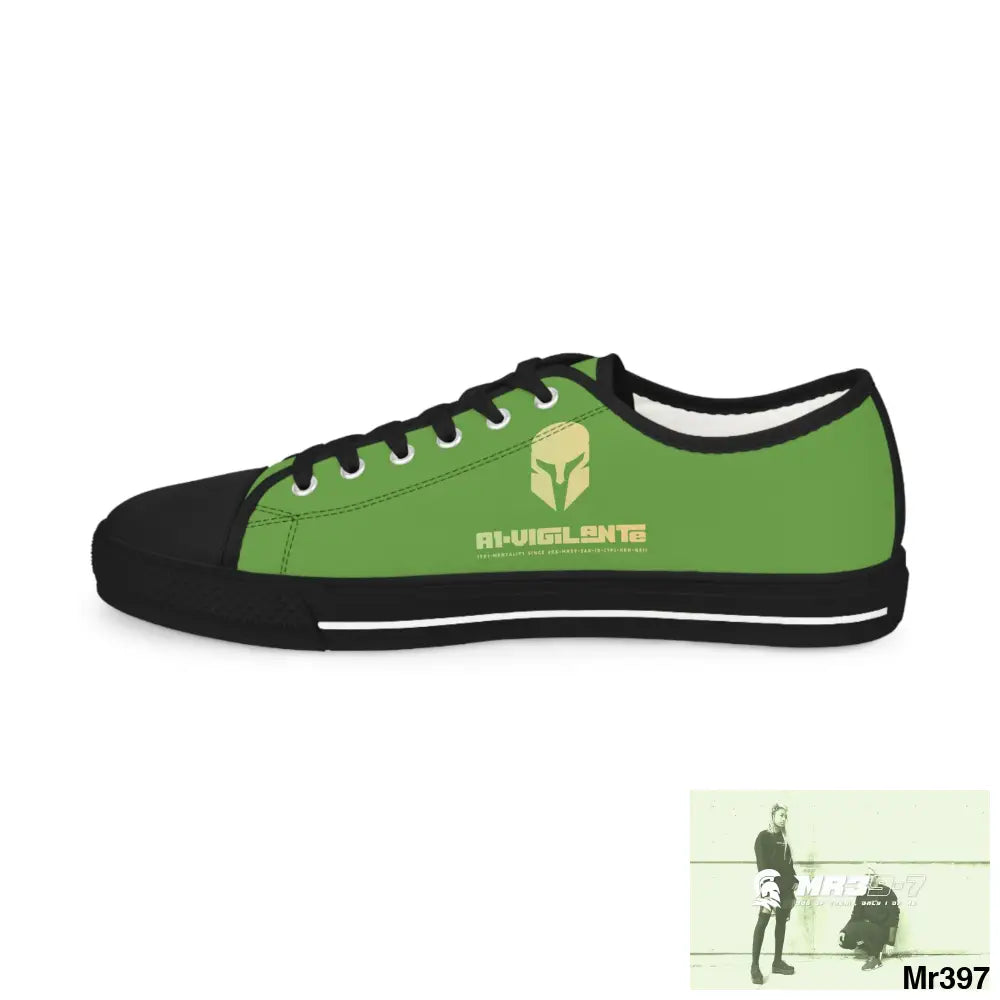 Light Green A1-Vigilante Men’s Low Top Sneakers Shoes