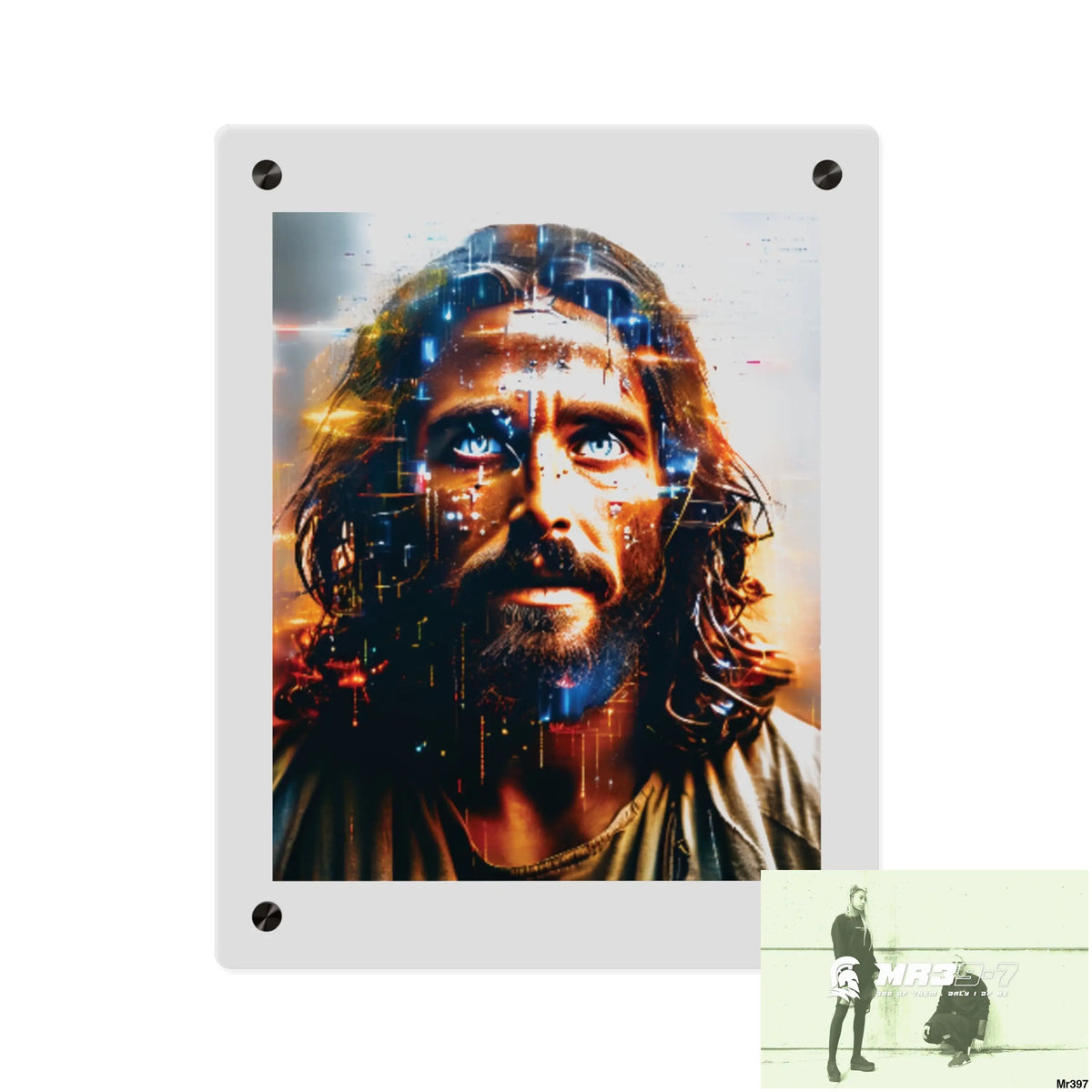 Linking all back to UK 2016 to 2024 failures their’s my deaths Gods intervention AI Themed Ltd Edition Acrylic Wall Art