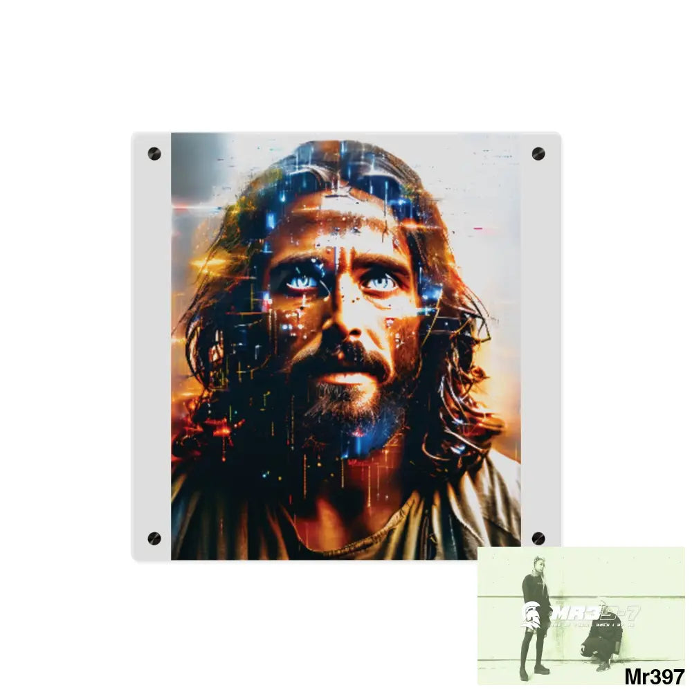 Linking all back to UK 2016 to 2024 failures their’s my deaths Gods intervention AI Themed Ltd Edition Acrylic Wall Art