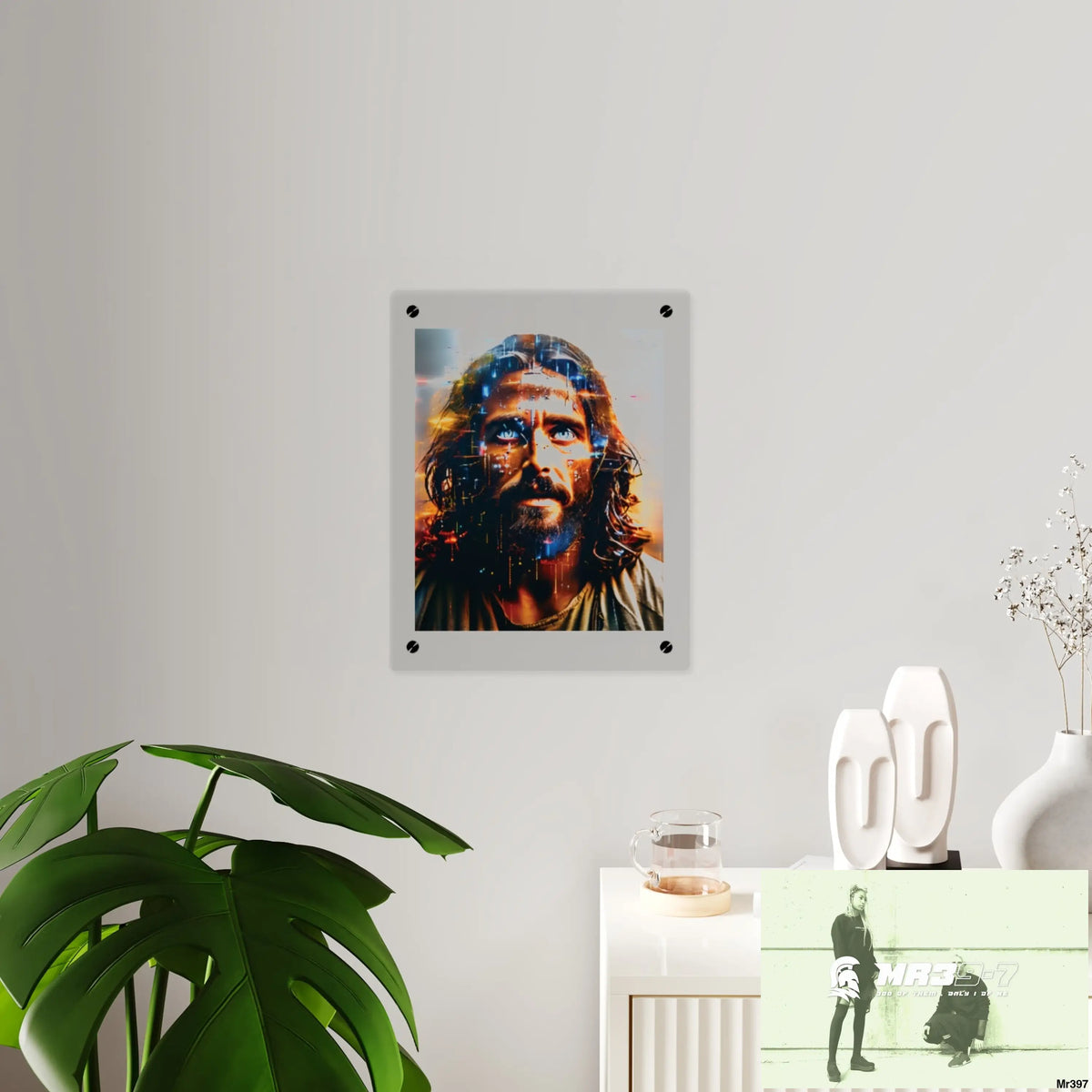 Linking all back to UK 2016 to 2024 failures their’s my deaths Gods intervention AI Themed Ltd Edition Acrylic Wall Art