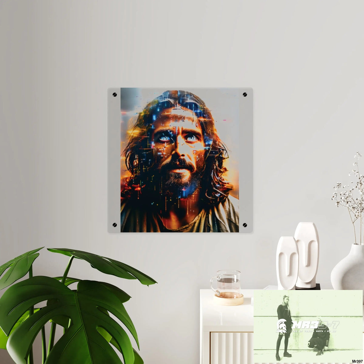 Linking all back to UK 2016 to 2024 failures their’s my deaths Gods intervention AI Themed Ltd Edition Acrylic Wall Art