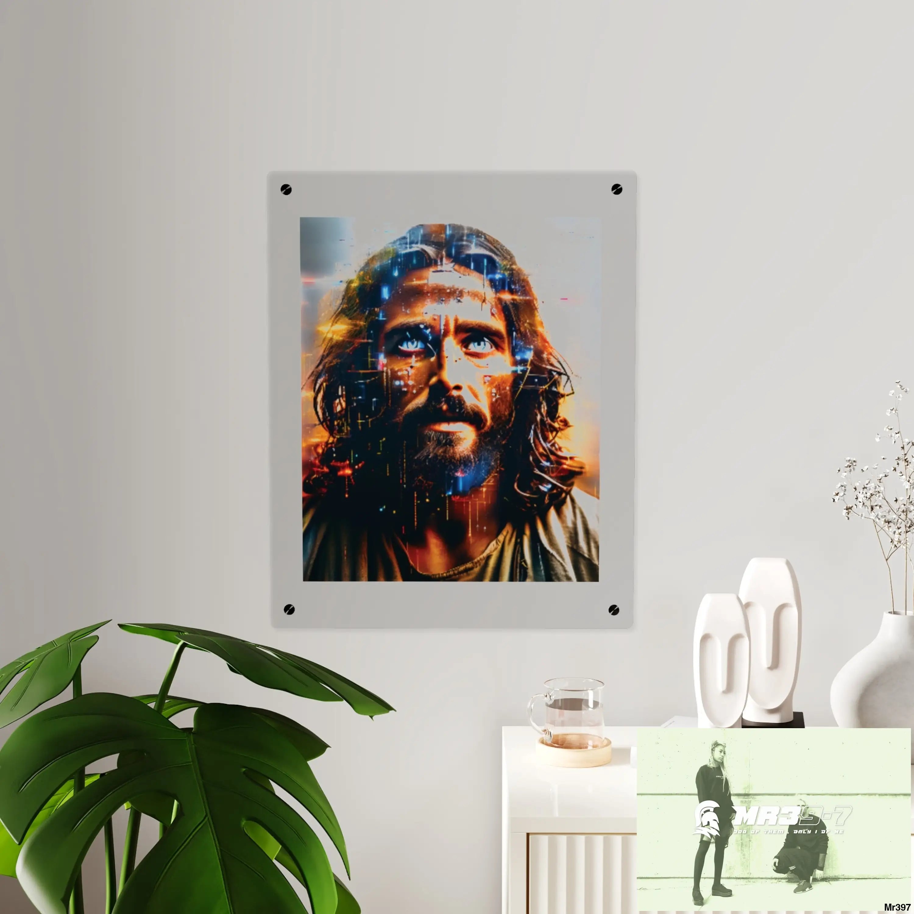 Linking all back to UK 2016 to 2024 failures their’s my deaths Gods intervention AI Themed Ltd Edition Acrylic Wall Art