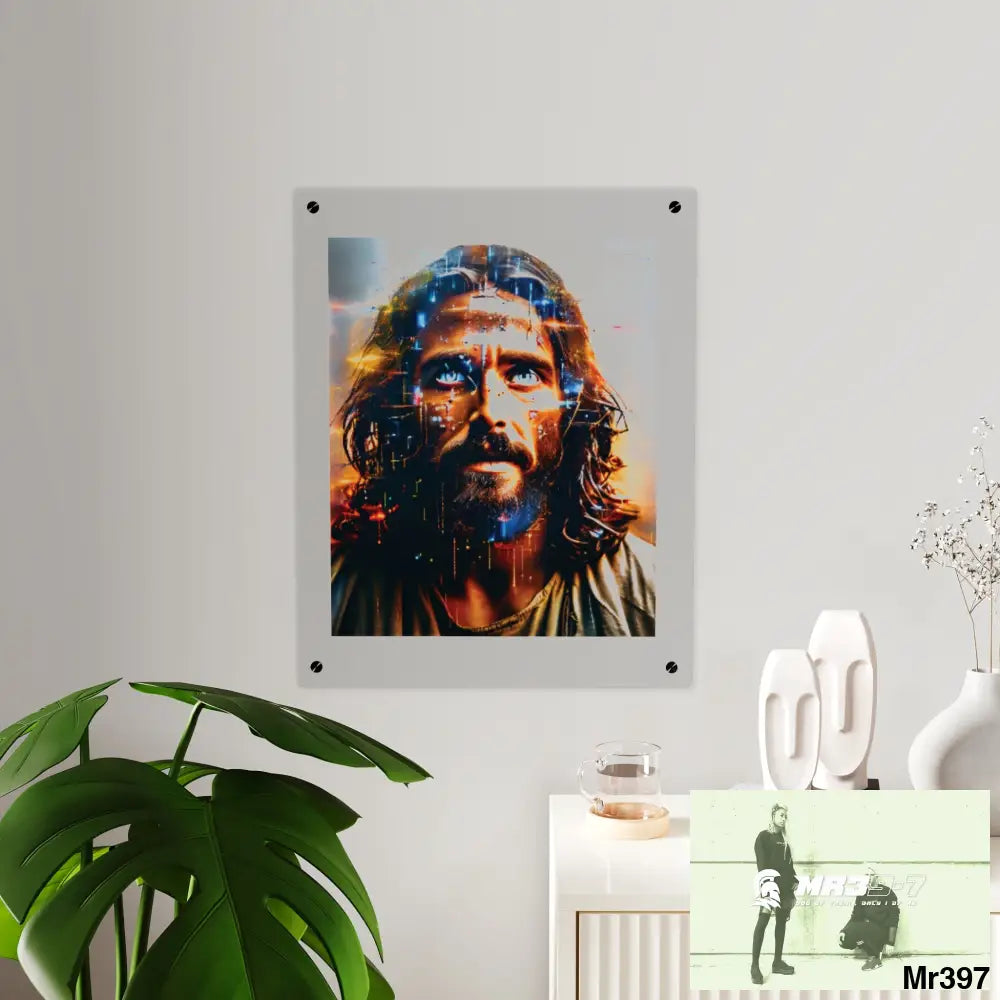Linking all back to UK 2016 to 2024 failures their’s my deaths Gods intervention AI Themed Ltd Edition Acrylic Wall Art