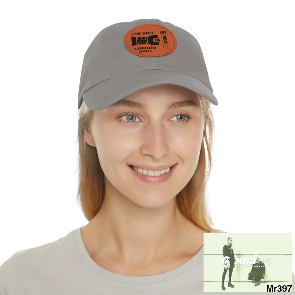 London 2021 The Met taser Mr39 Dad Hat with Leather Patch (Round) Hats