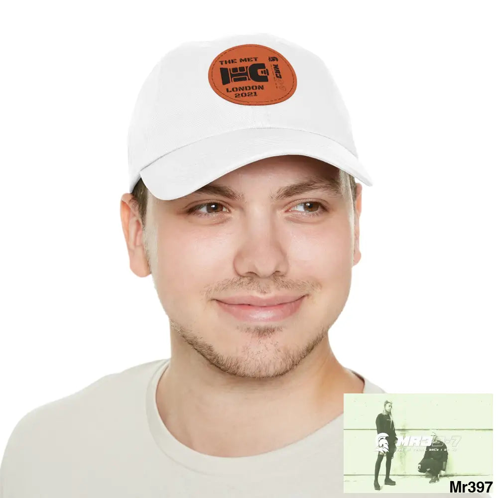 London 2021 The Met taser Mr39 Dad Hat with Leather Patch (Round) Hats