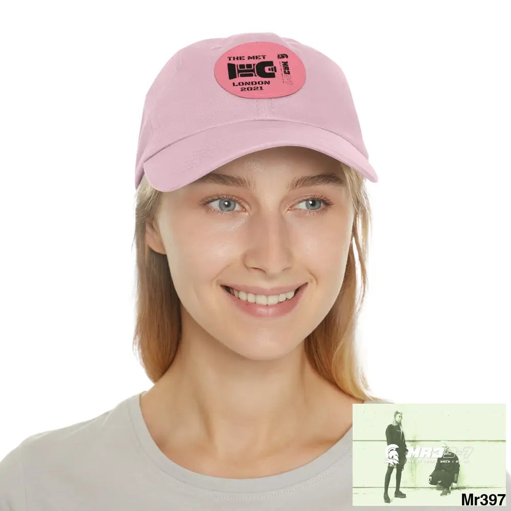 London 2021 The Met taser Mr39 Dad Hat with Leather Patch (Round) Hats