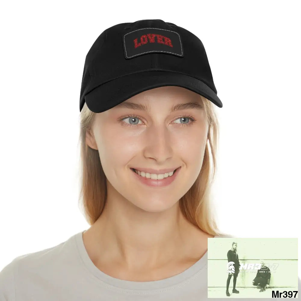Lover Dad Hat with Leather Patch (Rectangle) Hats