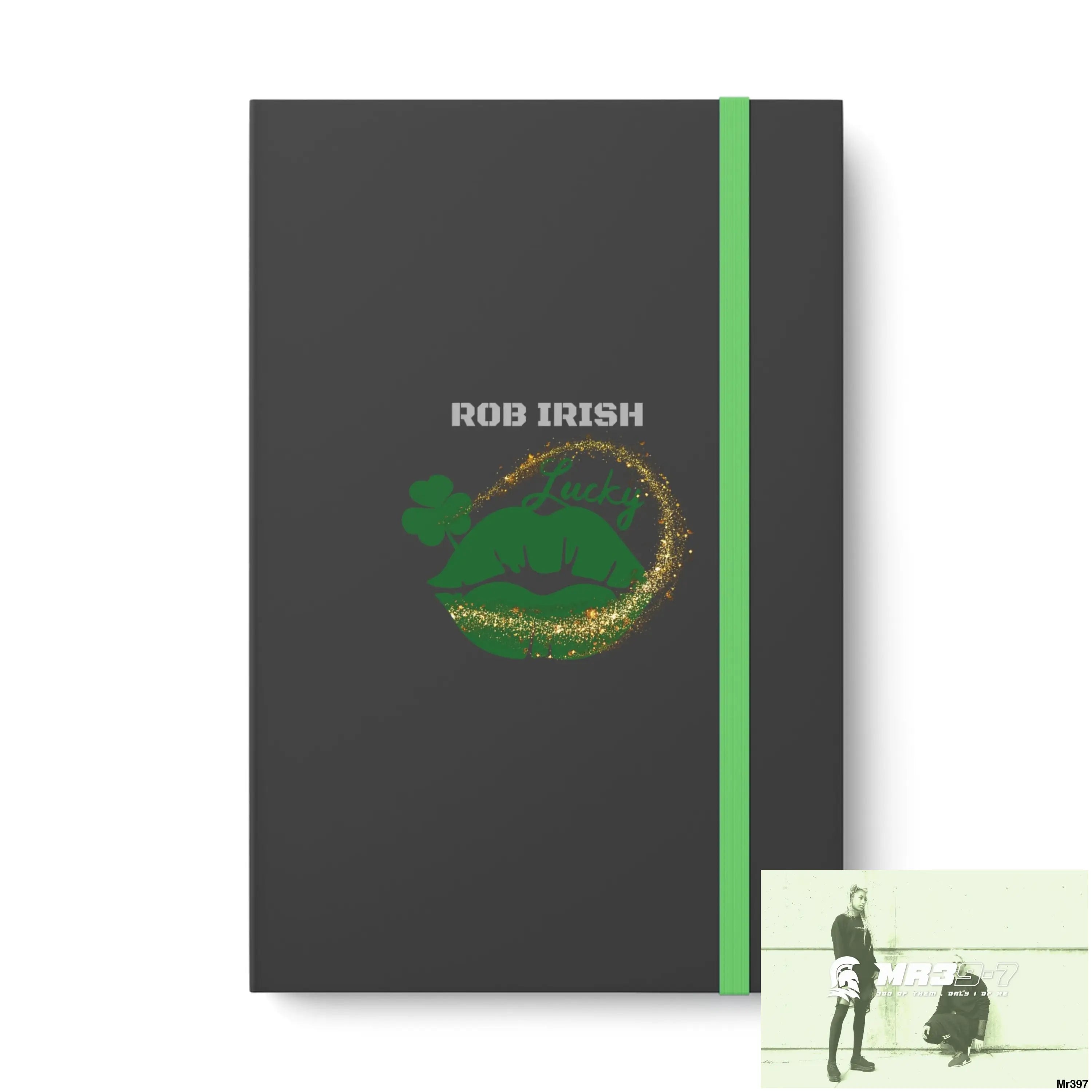 Luck of Ireland Rob Irish Color Contrast Notebook - Ruled 5.5’’ x 8.25’’ / Lime / Ruled line Paper products