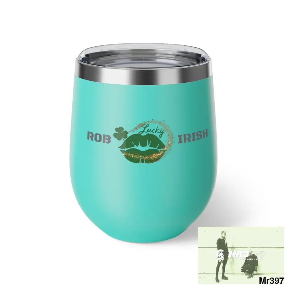 Luck of Ireland Rob Irish Copper Vacuum Insulated Cup 12oz Turquoise / 12oz Mug