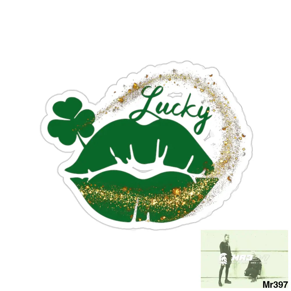 Luck of Ireland Rob Irish Kiss-Cut Stickers 2’’ × 2’’ / White Paper products