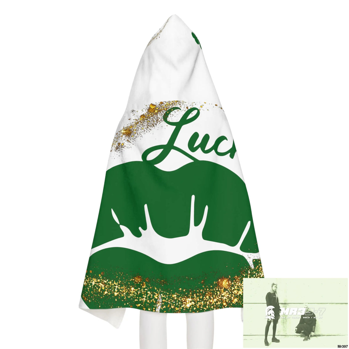Luck of Ireland Rob Irish Youth Hooded Towel 24’’ × 48’’ All Over Prints
