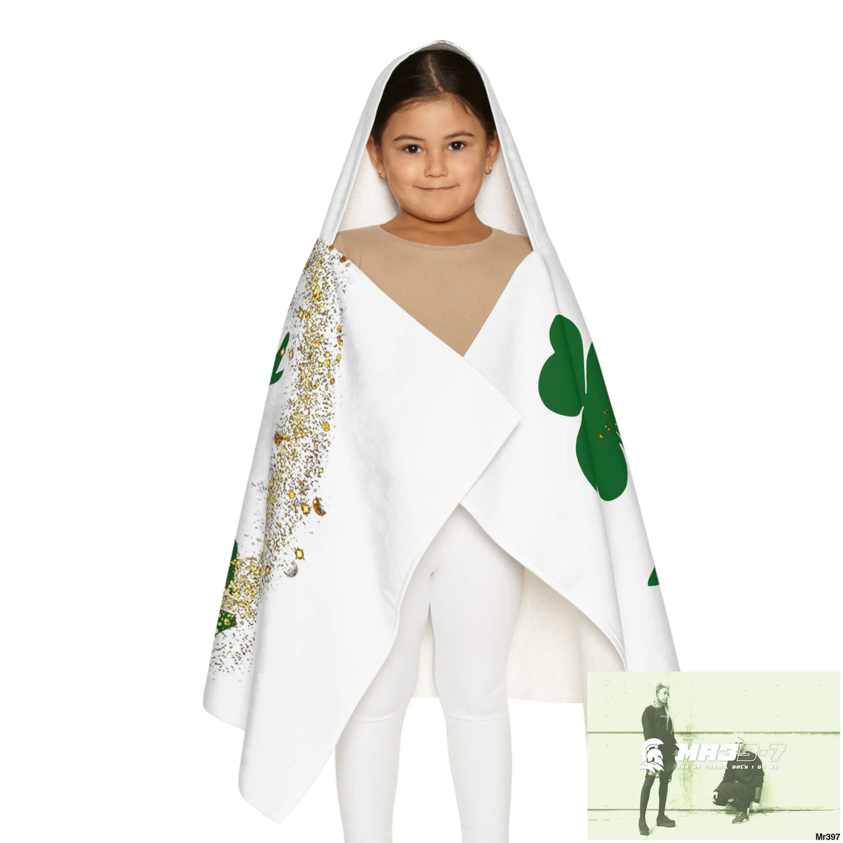 Luck of Ireland Rob Irish Youth Hooded Towel 24’’ × 48’’ All Over Prints