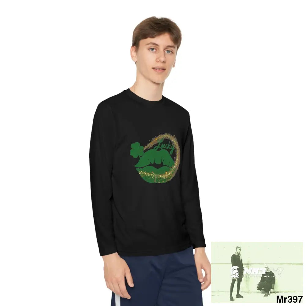 Luck of the Irish Rob Irish Kenya 2015 5 Countries Just Say No To County Lines Youth Long Sleeve Competitor Tee Kids