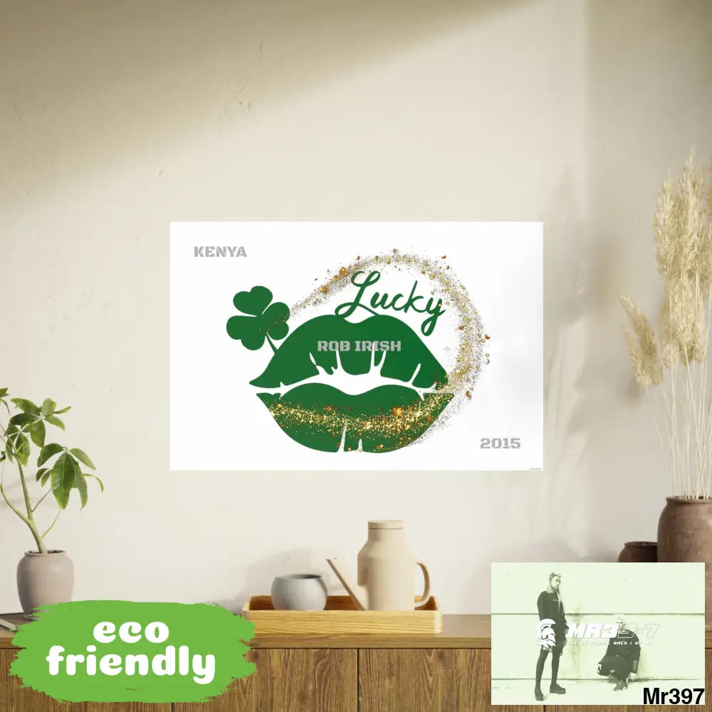 Luck of the Irish - Rob Irish Kenya 2015 Photo Art Paper Posters 36″ x 24″ (Horizontal) / Satin Poster