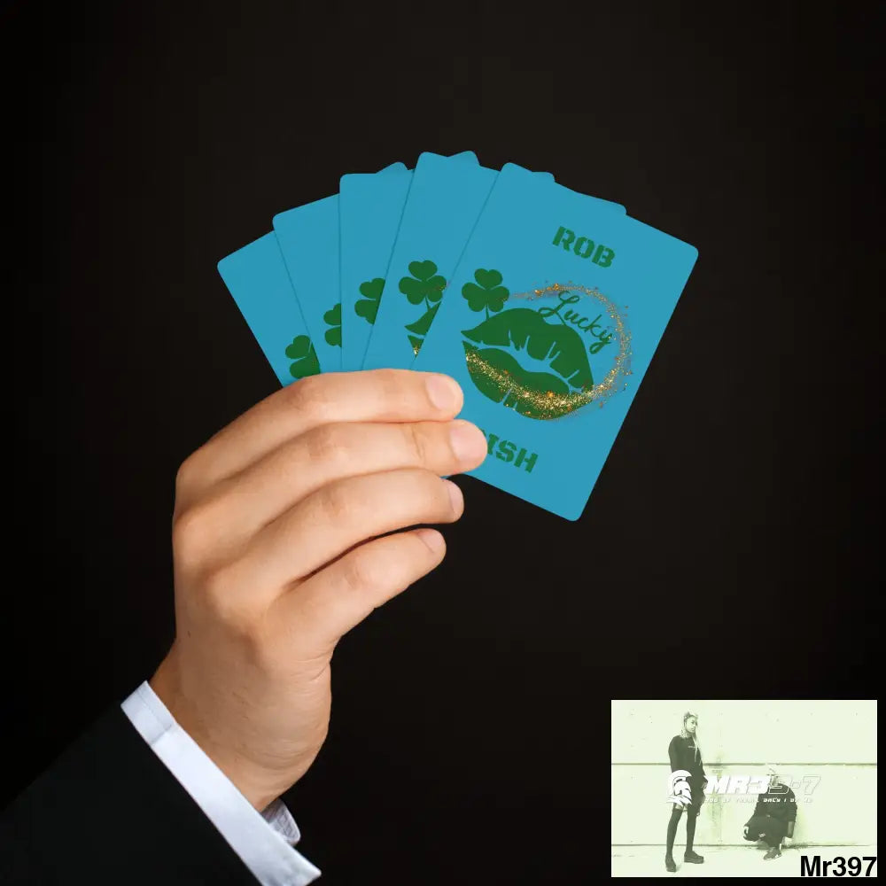 Lucky Rob Irish Custom Poker Cards 2.47’’ x 3.47’’ / White / Semi Glossy Paper products