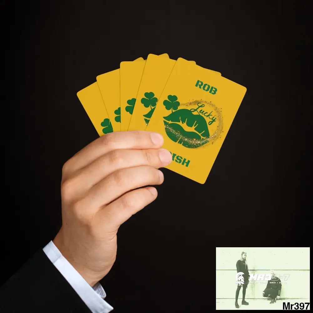 Lucky Rob Irish Custom Poker Cards 2.47’’ x 3.47’’ / White / Semi Glossy Paper products