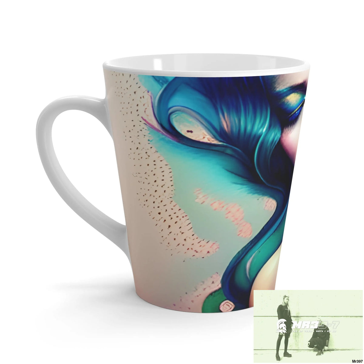Many faces in common places in the style of Anna Latte Mug 12oz Mug