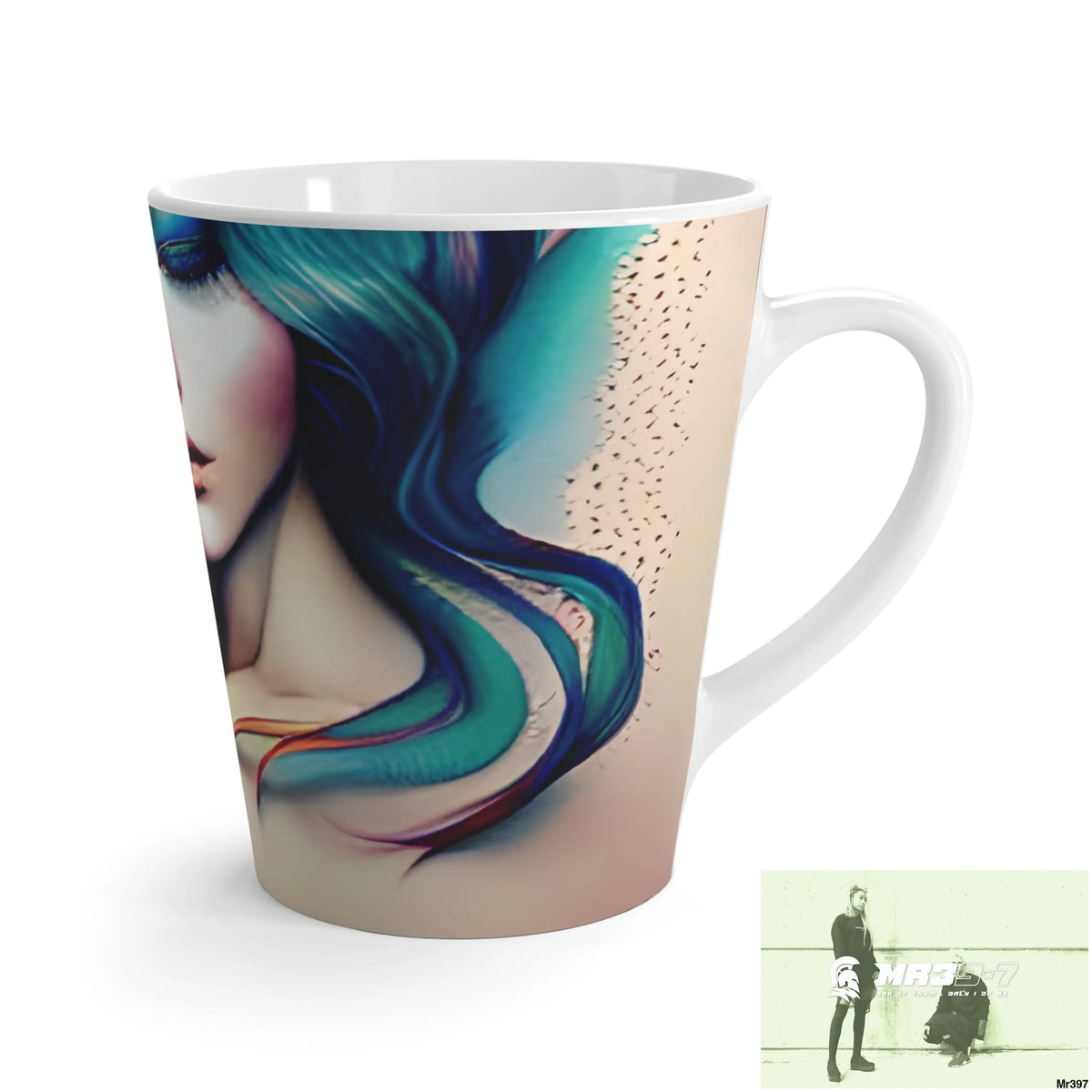Many faces in common places in the style of Anna Latte Mug 12oz Mug