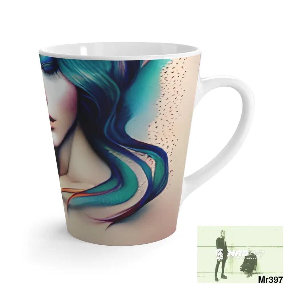 Many faces in common places in the style of Anna Latte Mug 12oz Mug