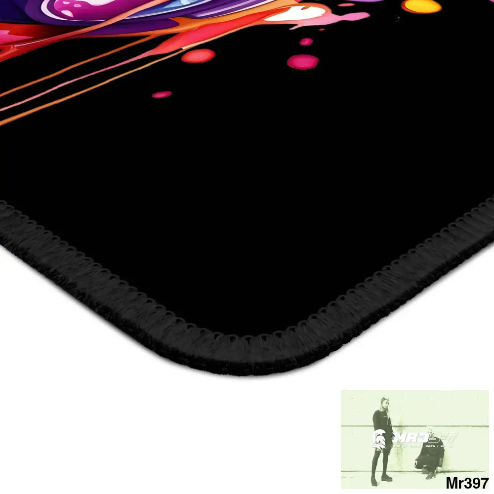 Melting headphones art Gaming Mouse Pad Rectangle / 9’’ × 7’’ Home Decor