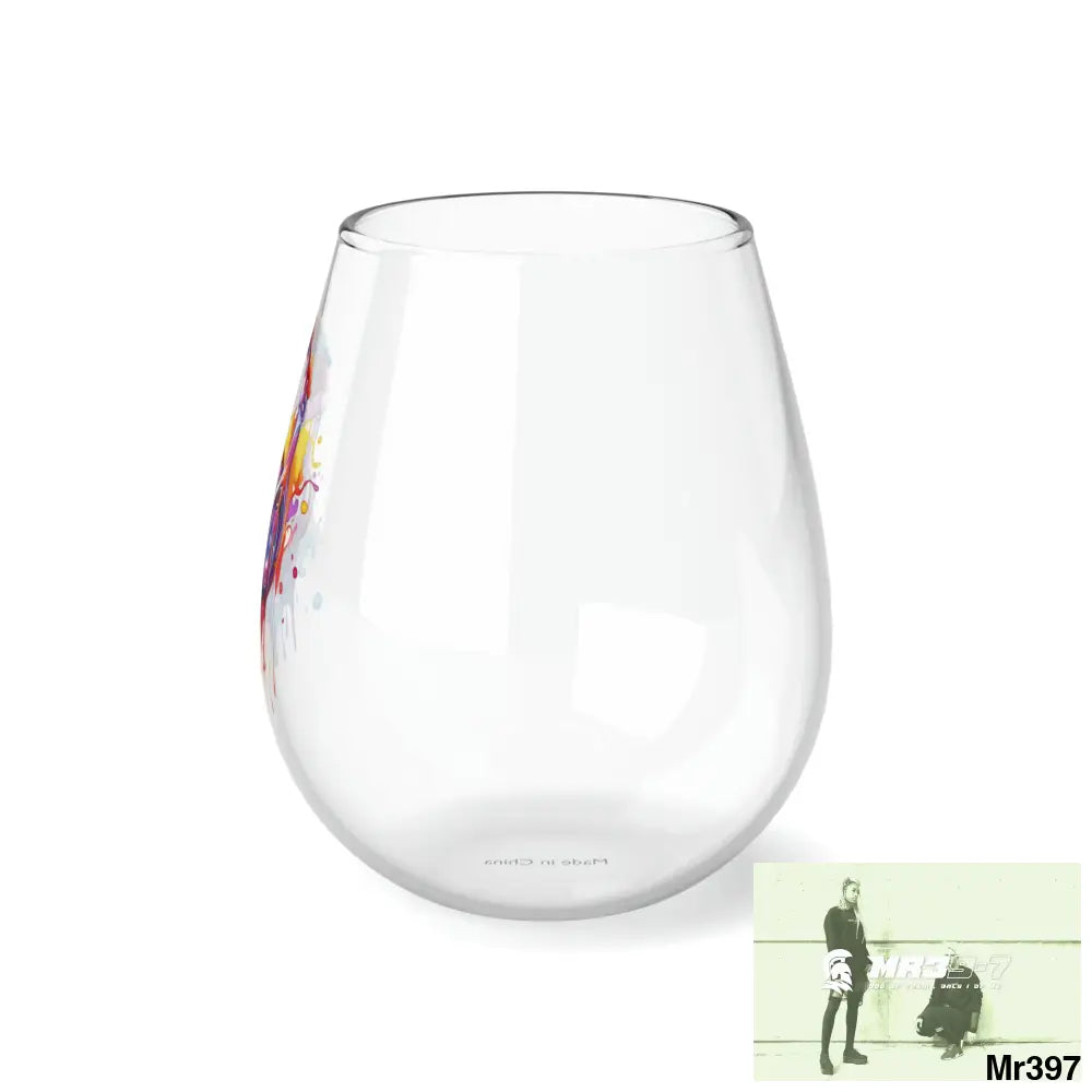 Melting Headphones Stemless Wine Glass 11.75oz 11.75oz Mug