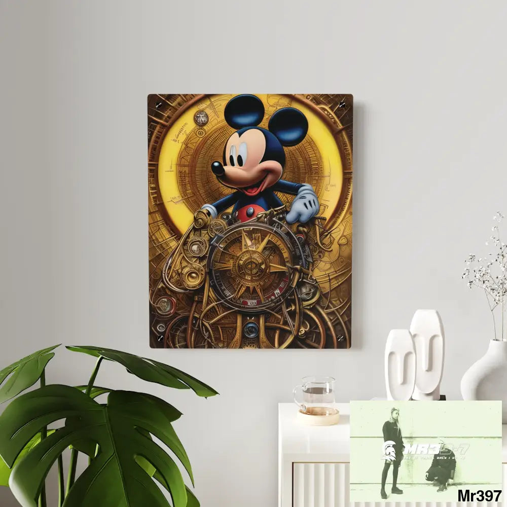 Mickey Mouse Comic Fantasy Poster Acrylic Wall Art Panels Home Decor