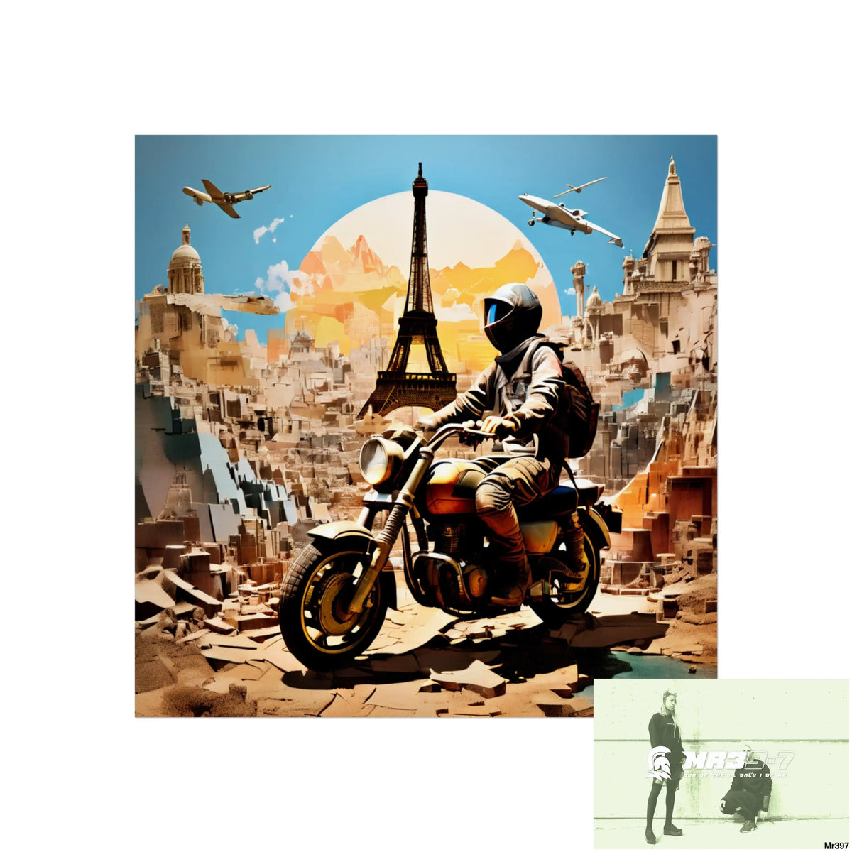 Miles and Maps 2008 - 2011 No 13 Fine Art Posters 16″ x 16″ / Matte Poster