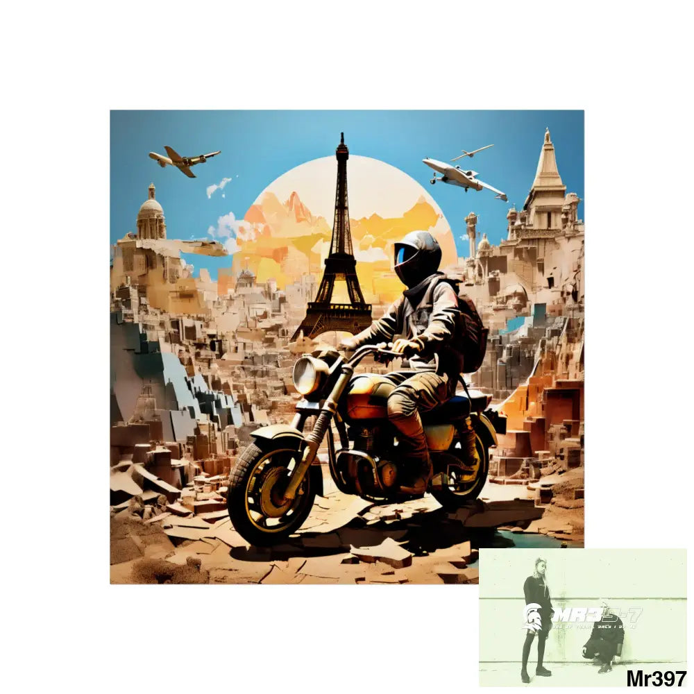 Miles and Maps 2008 - 2011 No 13 Fine Art Posters 30″ x 30″ / Matte Poster