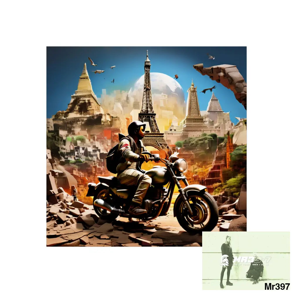 Miles and Maps 2008 - 2011 No 15 Fine Art Posters 30″ x 30″ / Matte Poster