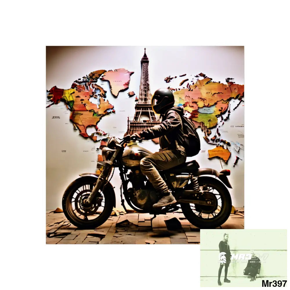 Miles and Maps 2008 - 2011 No 16 Fine Art Posters 16″ x 16″ / Matte Poster