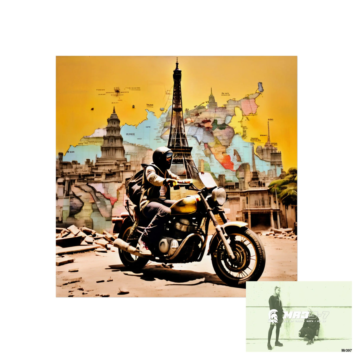Miles and Maps 2008 - 2011 No 18 Fine Art Posters 16″ x 16″ / Matte Poster